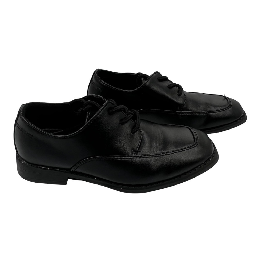 Sonoma Black Alexander Lace Up Dress Shoe Square Toe Loafers Size 13 Boys